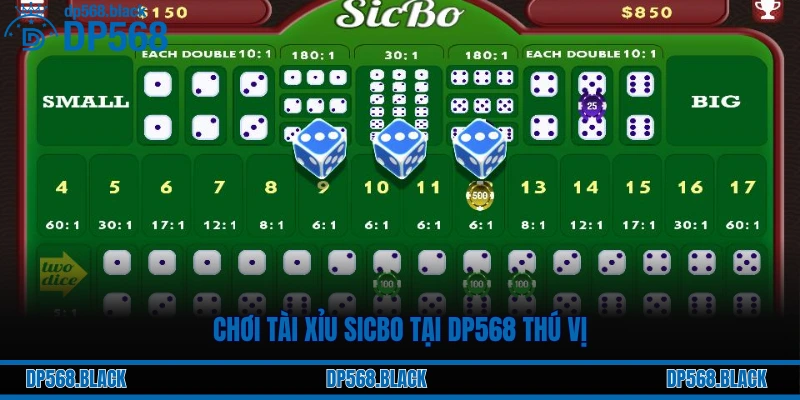 Chơi tài xỉu Sicbo tại DP568 thú vị