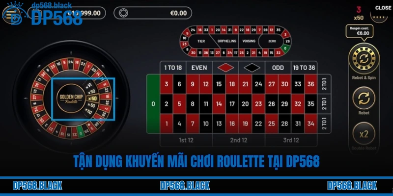 Tận dụng khuyến mãi chơi Roulette tại DP568